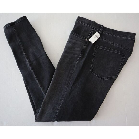 GAP Women's Sz 31/12 L Washed Black Sky High Rise True Skinny Denim Jeans - Picture 11 of 13